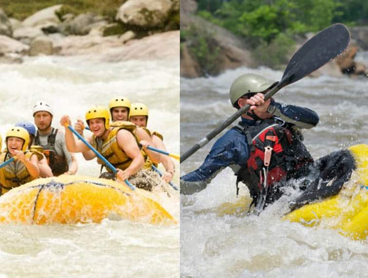 Canoeing Versus Rafting
