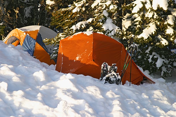 insulate tent for winter camping