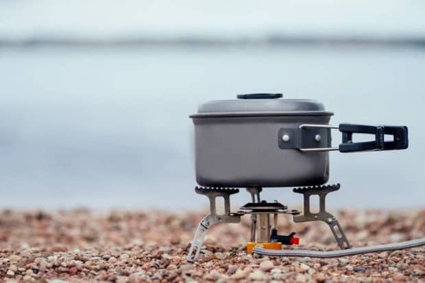 Using Portable Stove to Boil Water