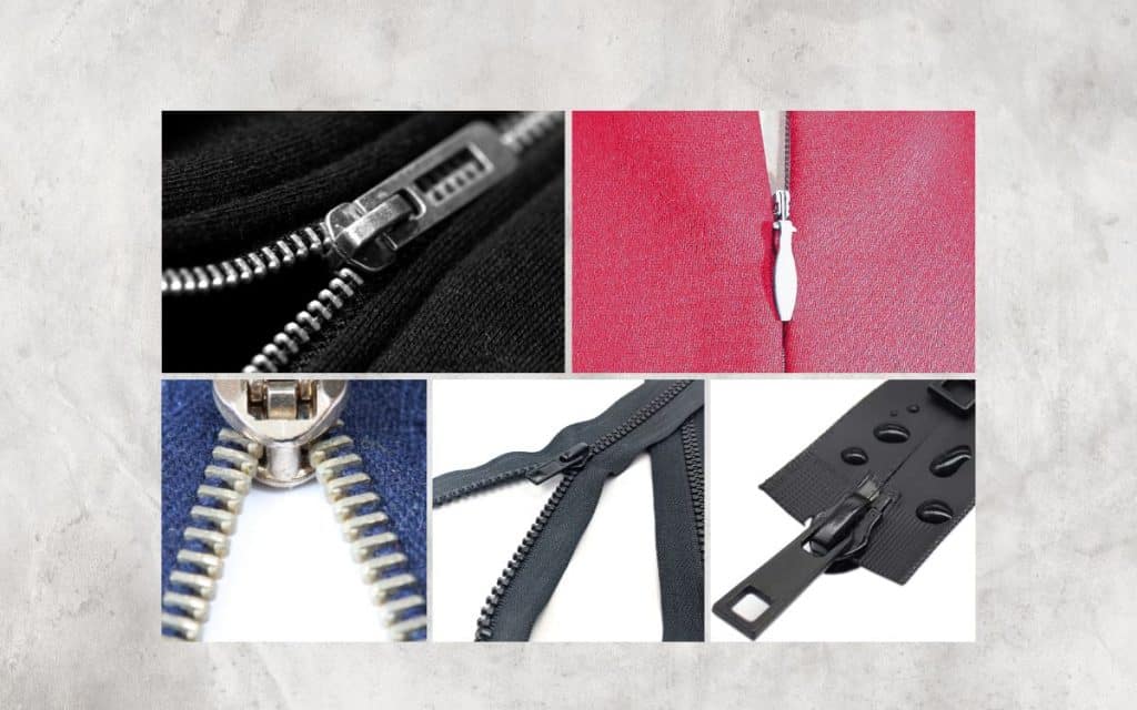 Understanding different types of zippers